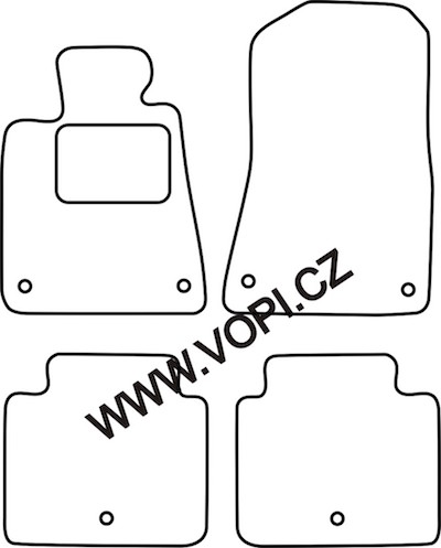 Textil-Autoteppiche Lexus GS 430 2005 - Colorfit (2710)